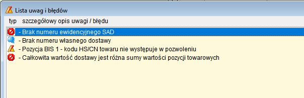 4.2 Rejestracja objęcia procedurą. Każdy dokument objęcia procedurą uszlachetniania MUSI być zarejestrowany. Tylko zarejestrowane dokumenty mogą być rozliczane w zakończeniu procedury.