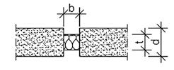 poziomy element budowlany X - bez przemieszczania B - uprzednio przygotowane oraz wykonane na budowie W [mm] [mm] d 180 b 20-100 V -