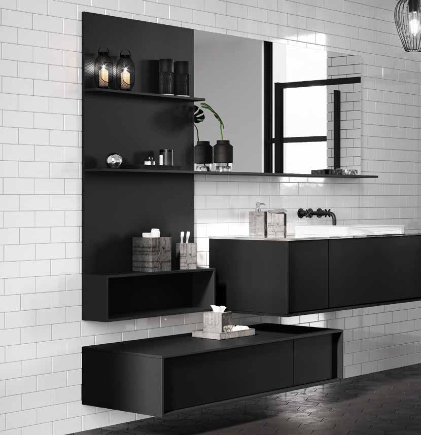 NOVELLINI BLACK&WHITE In the picture / Na zdjęciu: ZEPHYROS 2P+F - shower enclosure /