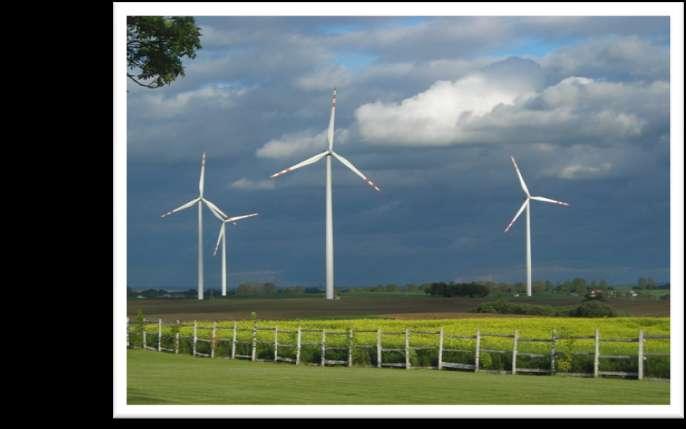 W końcu XIX w. zaczęto wykorzystywać wiatr do produkcji energii elektrycznej.