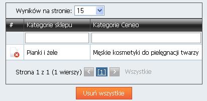 Bardzo ważne jest, aby wybrać kategorię z możliwie najniższego poziomu zarówno po stronie sklepu jak i serwisu Ceneo.