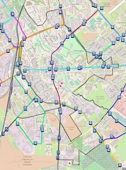 Rysunek 11. Mapa linii i przystanków MZK Koszalin Sp. z o.o. Źródło: http://mapka.mzk.koszalin.