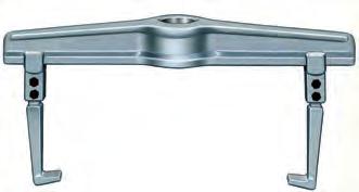 Bez pompy hydraulicznej Uniwersalny ściągacz 3-ramienny do zastosowania z cylindrem hydraulicznym Składający się z poprzecznicy i haków Możliwość regulacji haków w zakresie głębokości