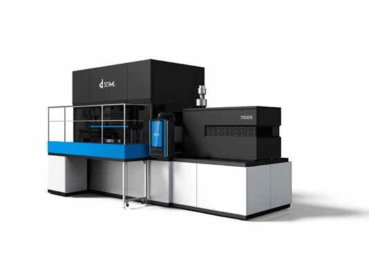 SW700EB - w pełni zintegrowana linia produkcyjna 3D IML PET -Proces wtrysku, rozdmuchu oraz etykietowania zintegrowany w jednym