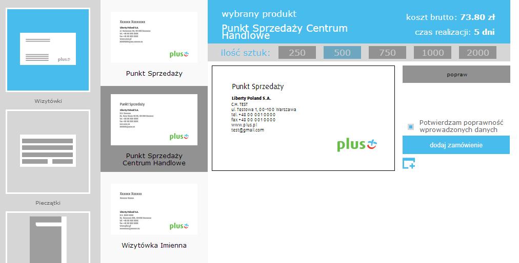 H. klikamy na przycisk Weryfikuj. 3. Weryfikacja liczebności oraz nazwy C.H. uruchamia moduł wizualizacji danych, które finalnie znajdą się na gotowym produkcie.