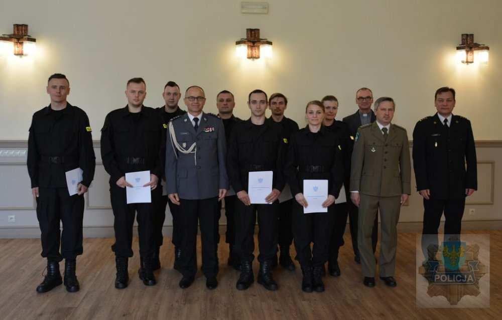 Na uroczystości, która odbyła się w auli Komendy Wojewódzkiej Policji w Opolu obecni byli