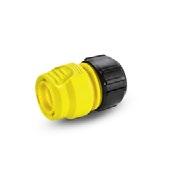 Uniwersalne złącze z Aqua Stop 3 2.645-192.0 Ergonomiczna budowa ułatwiająca obsługę. Aqua Stop. Uniwersalne - do wszystkich standardowych węży ogrodowych. Uniwersalne złącze 4 2.
