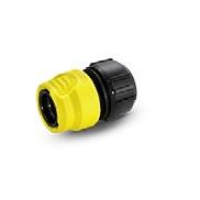 Uniwersalne złącze z Aqua Stop 3 2.645-192.0 Ergonomiczna budowa ułatwiająca obsługę. Aqua Stop. Uniwersalne - do wszystkich standardowych węży ogrodowych. Uniwersalne złącze 4 2.