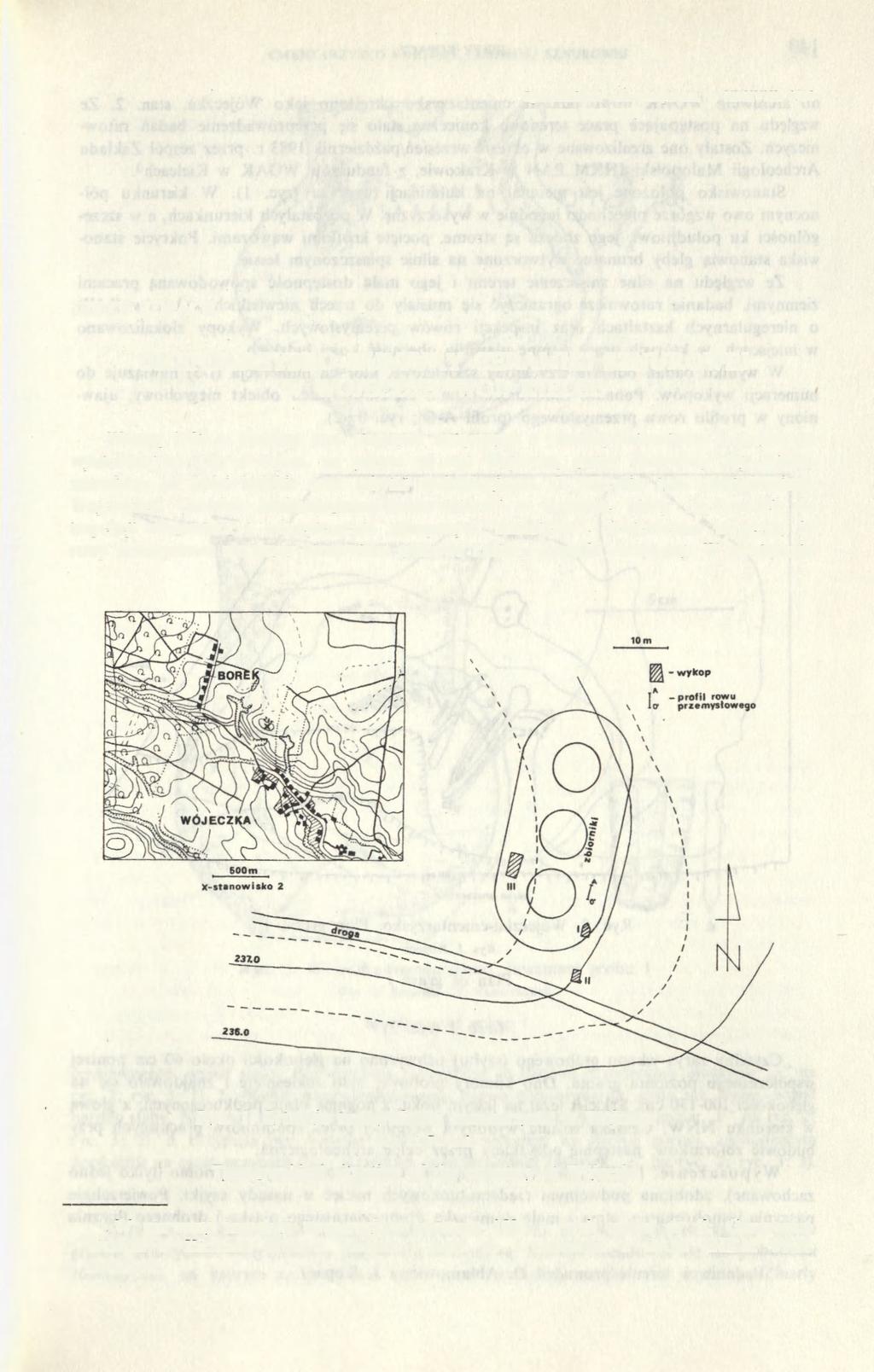 Sprawozdania Archeologiczne, t. XXXVIII. 1986 PL ISSN 0081-3834 JERZY KOPACZ CMENTARZYSKO KULTURY CERAMIKI SZNUROWEJ W WÓJECZCE, WOJ. KIELCE Wiosną 1983 r.