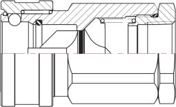 Szybkozłącza ISO-B HANSEN (./4 ) Jedyne szybkozłącze z mosiądzu w ze. o ciśnieniu roboczym >00 bar Norma: ISO 74- B (oprócz u./4 ) Przemysłowe (woda, para, paliwa i oleje, gazy, chemikalia) Ciśn.