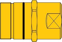 robocze: Do 0 bar Materiał: Mosiądz - korpus stal ocynkowana - tuleja wtyku Uszczelnienie: NBR (od -40 C do +06 C) Szybkozłącza skręcane stosowane w instalacjach