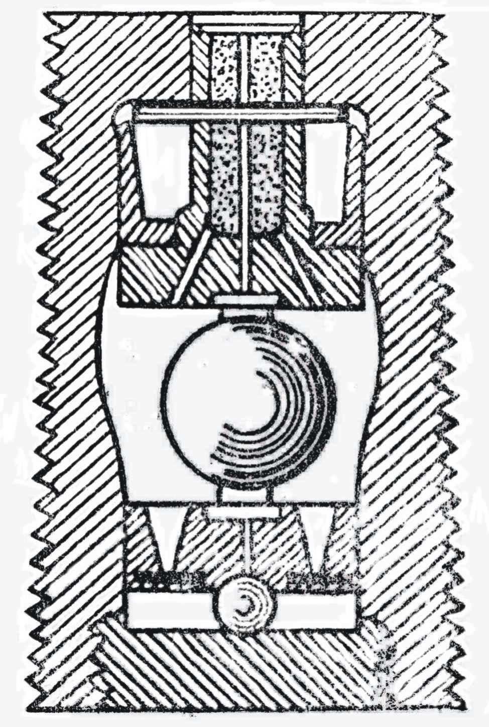 Amunicja artyleryjska/ Rys. 5 Zapalnik uderzeniowy Petmana. /G.M. Tretiakow.