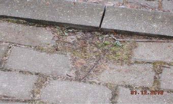 krawężnika, obrzeża poniżej 0,0 cm