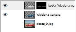 Podczas wklejania dobrze jest wyłączyć widoczność warstwy POLICJA Wskaźnik myszy ma obecnie