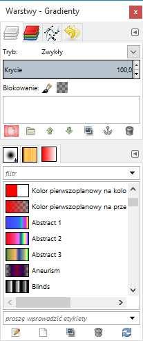W przyborniku warstw (który zawsze jest po prawej stronie) klikamy