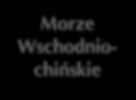 Morze Ochockie, Morze Japońskie, Morze Wschodniochińskie, Morze Żółte,