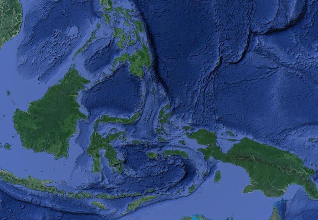 Morza międzywyspowe: ich granice wyznaczają wyspy lub archipelagi wysp, są zróżnicowane pod względem głębokości i powierzchni, np.