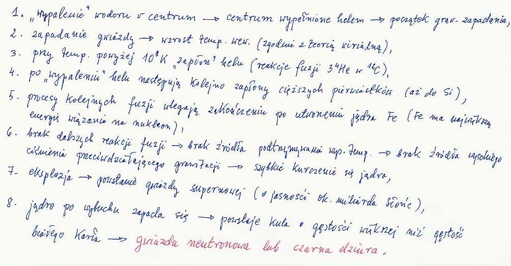 Różnorodność gwiazd (3) c) Gwiazdy neutronowe i czarne dziury Jako białe karły umierają gwiazdy o