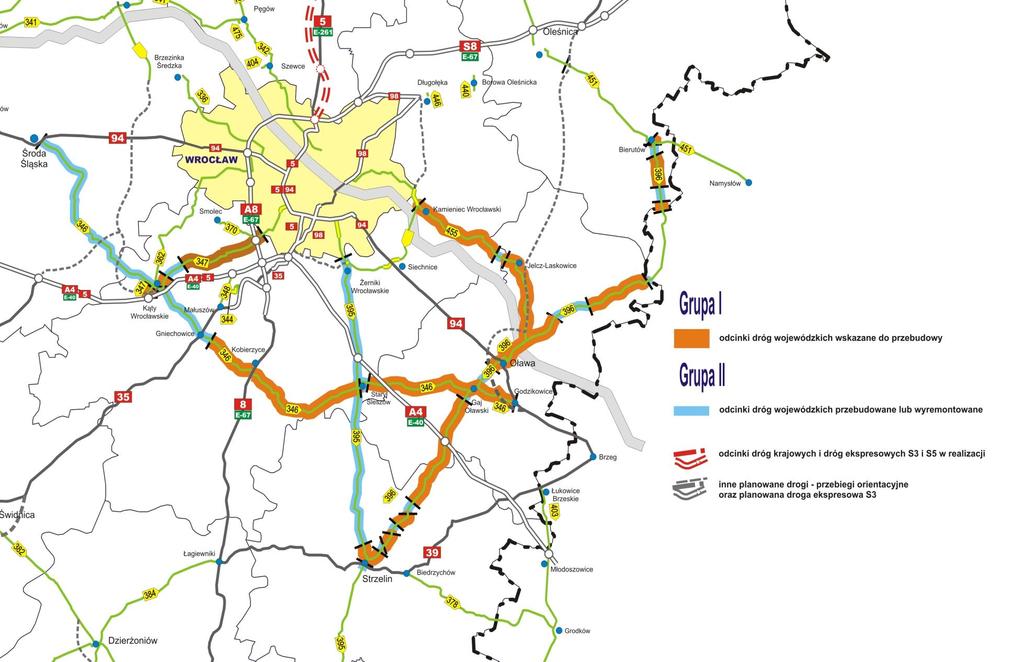 Drogi wojewódzkie objęte programem PPP 187,450 km Założenia projektu: 30 obiektów mostowych do utrzymania 14