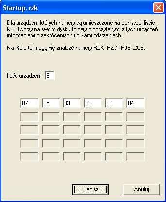 wraz z numerami fabrycznymi (rys.5.2.3) wprowadza użytkownik rys.5.2.3 - Startv3x.
