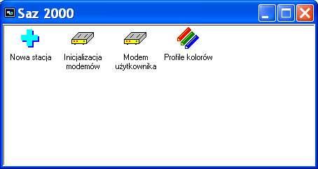 rys 2.7 3. Obsługa oprogramowania. 3.1 Programy startowe Po uruchomieniu oprogramowania Saz 2000 rys 2.