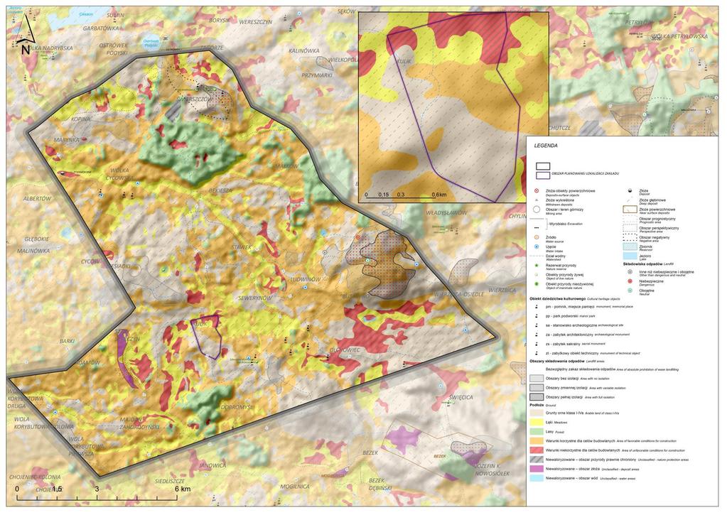 złoża Lublin w granicach projektowanego obszaru i terenu górniczego Kulik Załącznik nr 2.