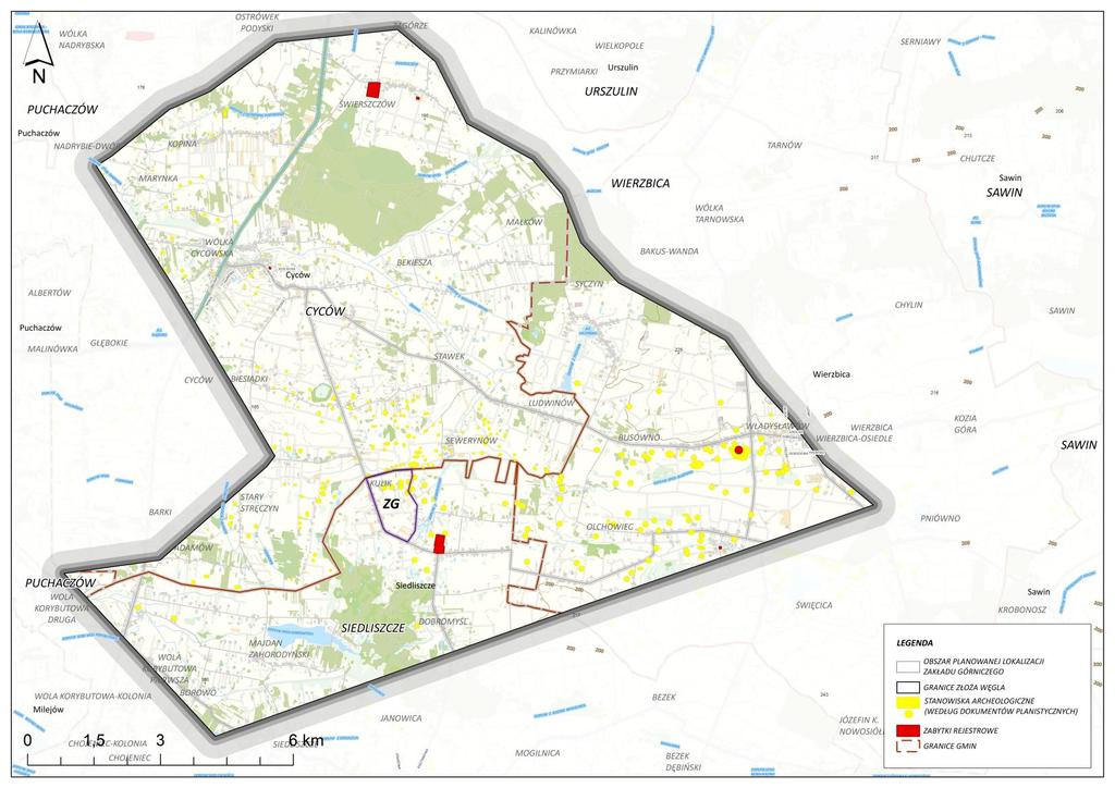 złoża Lublin w granicach projektowanego obszaru i terenu górniczego Kulik Załącznik nr 4.