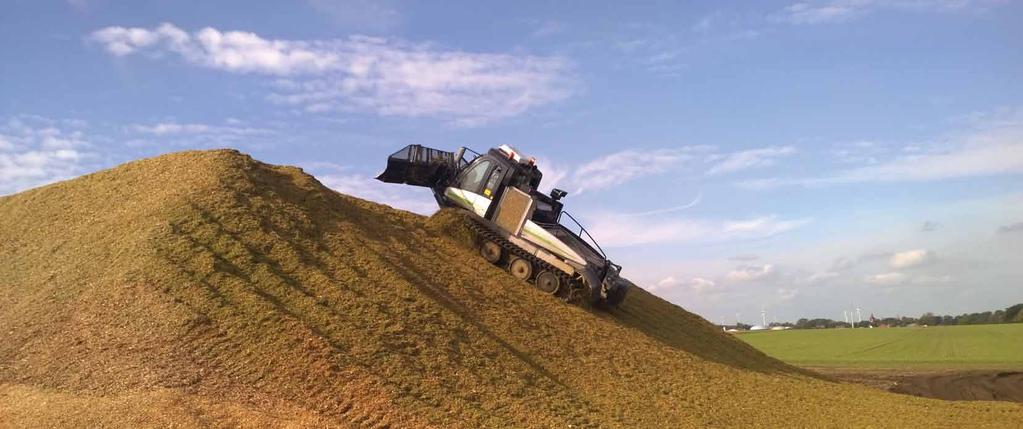 LEITWOLF AGRIPOWER - KORZYŚCI PRECYZYJNE KRAWĘDZIE SILOSÓW Równomierne zagęszczanie dzięki LEITWOLF zapobiega zrywaniu krawędzi silosu.