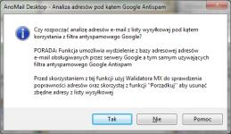 zintegrowany jest z filtrami Google (GMail Antispam) oraz Microsoft (Outlook.