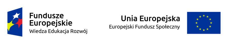Znak Funduszy Europejskich złożony z symbolu graficznego, nazwy Fundusze Europejskie oraz nazwy Programu.