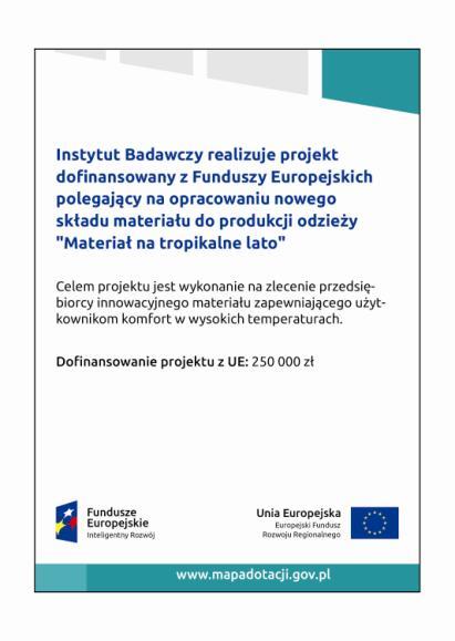 3.5 Gdzie powinieneś umieścić tablicę pamiątkową? Powinieneś ją umieścić w miejscu realizacji Twojego projektu tam, gdzie widoczne są efekty zrealizowanego przedsięwzięcia.