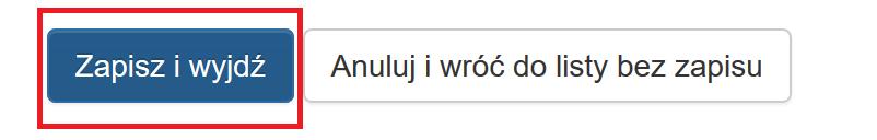 które dane należy uzupełnić.