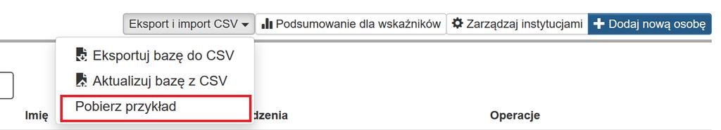 - PEFS: podgląd (w zakresie