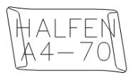 ETA-09/0339 strona 6 z 30 / 28 czerwca 2018 Znakowanie kotew szynowych HALFEN np.: HTA 40/22 A4 Znakowanie śrub HALFEN np.