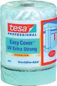 Taśma z tkaniny tesa Easy Cover 4373 UV Połączenie bardzo mocnej, ekologicznej folii PE i odpornej na promieniowanie UV, silnie klejącej taśmy z tkaniny UV do zastosowania przy większych obciążeniach