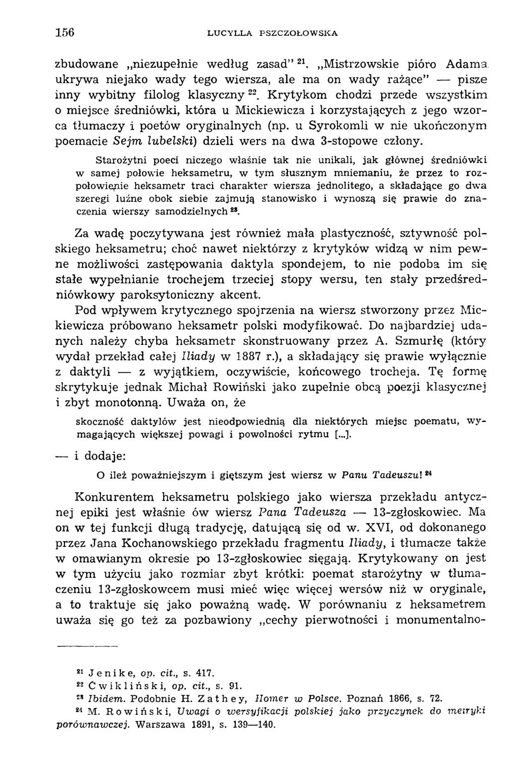 15 6 L U C Y L L A P S Z C Z O Ł O W S K A zbudowane niezupełnie według zasad 21.