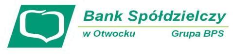 Załącznik Uchwały Nr 75/2018 Zarządu Banku Spółdzielczego w Otwocku z dnia 28.06.2018 r.