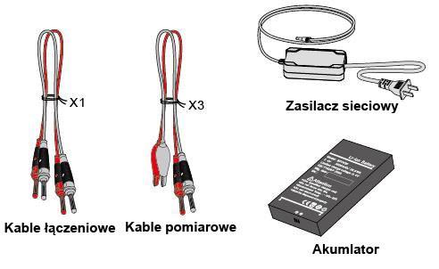 ADT221A, ADT222A, ADT223A INSTRUKCJA OBSŁUGI 3 Wyposażenie standardowe i opcjonalne. 3.1 Wyposażenie standardowe. Kalibrator 1szt Zasilacz sieciowy 1szt Ładowana bateria 1szt.