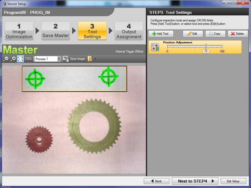Position Adjustment narzędzie ustawione Add Tool 01:Outline Normal Sensitivity Remove Outline