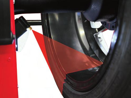 Sized to work with high oﬀset wheels without the need for additional spacers. Automatic brake at the end of the spin. Reduced cycle time and high performance.