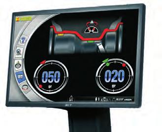 Wide-screen monitor ideal for displaying high resolution graphics and dedicated software.