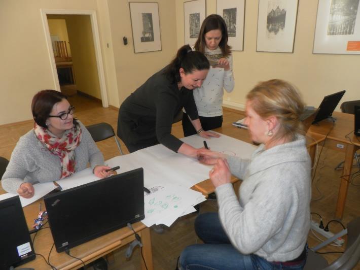 Warsztat kreatywnego bibliotekarza 24-25-26 kwietnia 2017 roku trzy grupy bibliotekarzy wzięły udział w