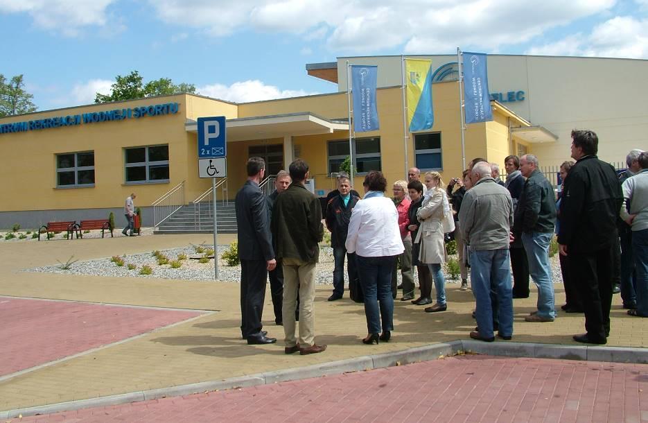 Zwiedzanie Strzeleckiego Ośrodka Sportu i Rekreacji przez gości z miast partnerskich 06.2011 r.
