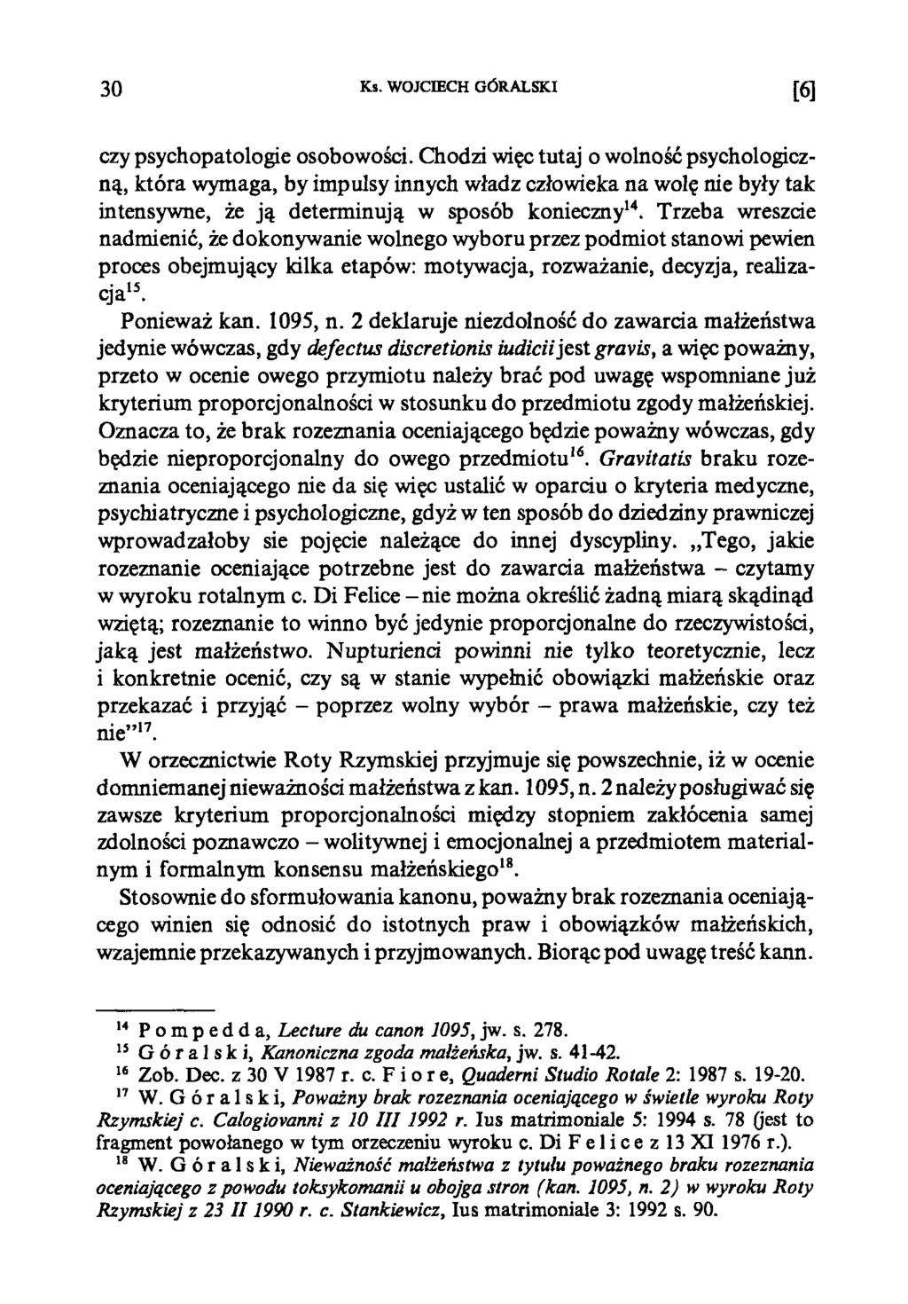 30 Ks. WOJCIECH GÓRALSKI И czy psychopatologie osobowości.