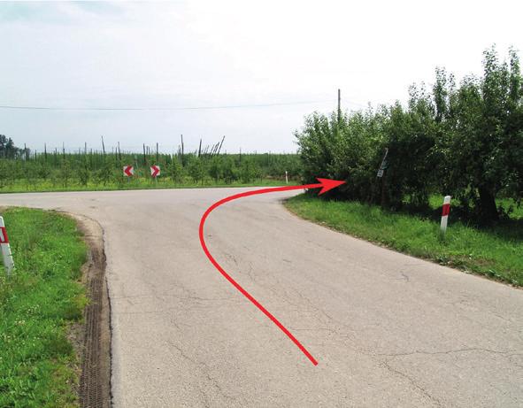 organizatora. 2. Szybki, długi lewy łuk na asfalcie.