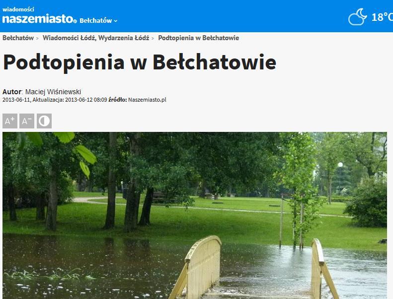 Bełchatów Liczba dni z temperaturą