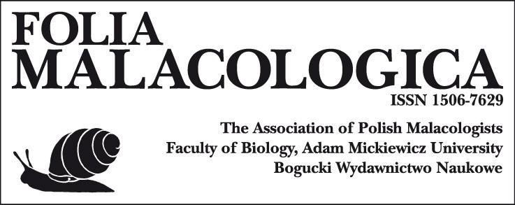 ŚLIMAKURIER nieregularnik Stowarzyszenia Malakologów Polskich SNAILCOURIER irregular newsletter of the Association of Polish Malacologists samozwańczy redaktor i główny, póki co, pisarz (też