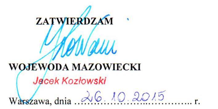 REGULAMIN ORGANIZACYJNY Wojewódzkiego Inspektoratu Ochrony Środowiska w Warszawie Rozdział I Postanowienia ogólne 1.