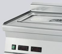 144 BEMARY LINIA RM GASTRO 600 GN 1/1-150 2xGN 1/4-150 BMT - 66 EM Bemar wodny elektryczny top urządzenie do utrzymywania potraw w odpowiedniej temperaturze wanna na GN 1/1 + 2x 1/4-150 h kran