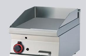 LINIA RM GASTRO 600 PŁYTY GRILLOWE 145 395 FTLT - 64 G Płyta grillowa gazowa gładka FTRT - 64 G Płyta grillowa gazowa ryflowana FTLT - 64 GS Płyta gładka chromowana FTRT - 64 GS Płyta ryflowana